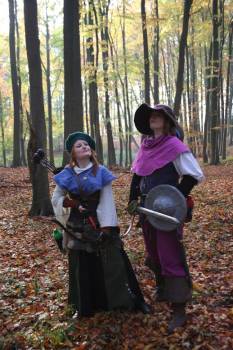 Filissa (rechts) und Thalea (links) im Einhornwald